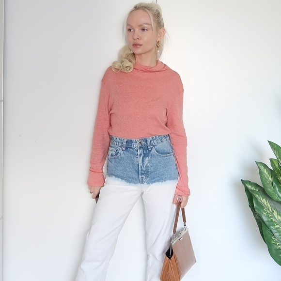 Gap Turtleneck Cowl Neck Striped Sweater Pullower - Picture 2 of 8